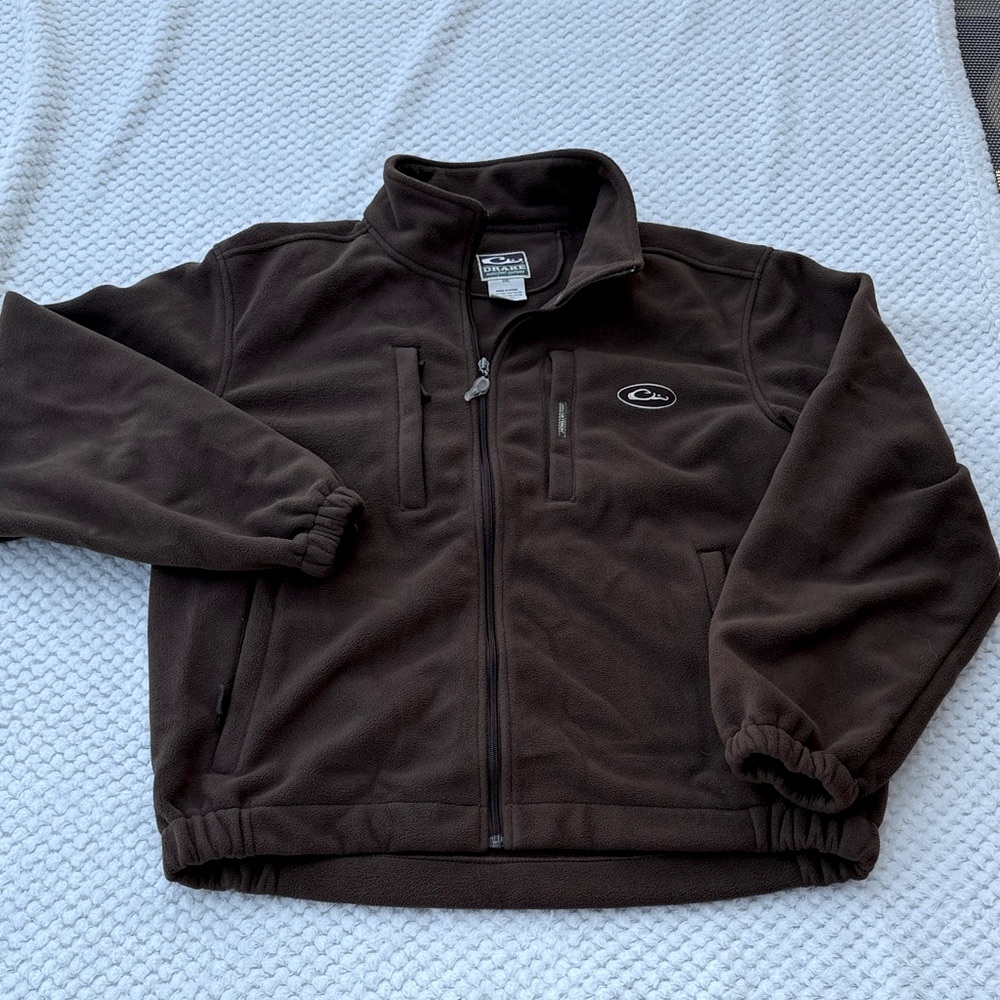 Drake Brown Fleece Jacket